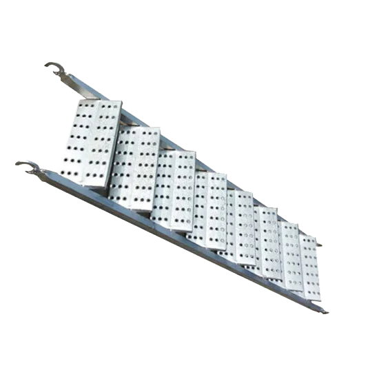 Step ladder for scaffolding access